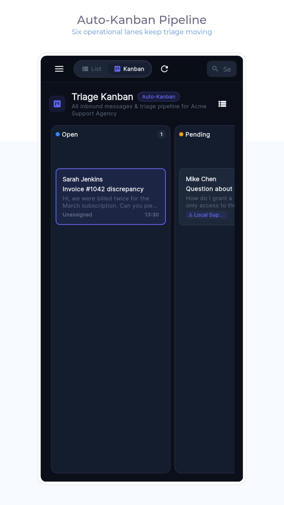 Triage Kanban