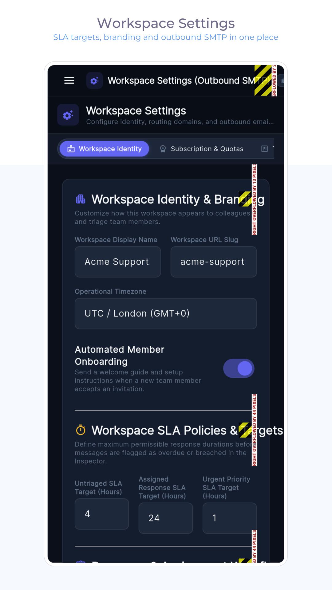 Workspace Settings