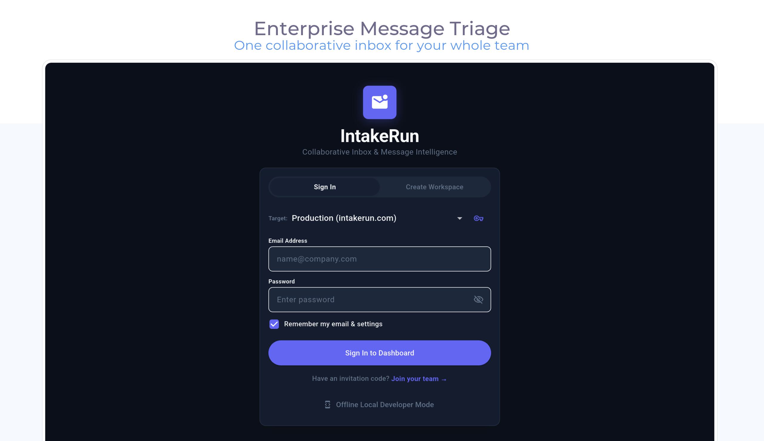 Login Screen