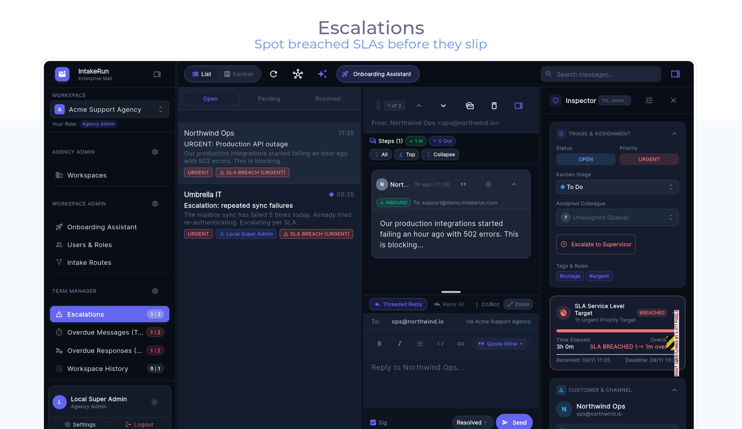 Escalations