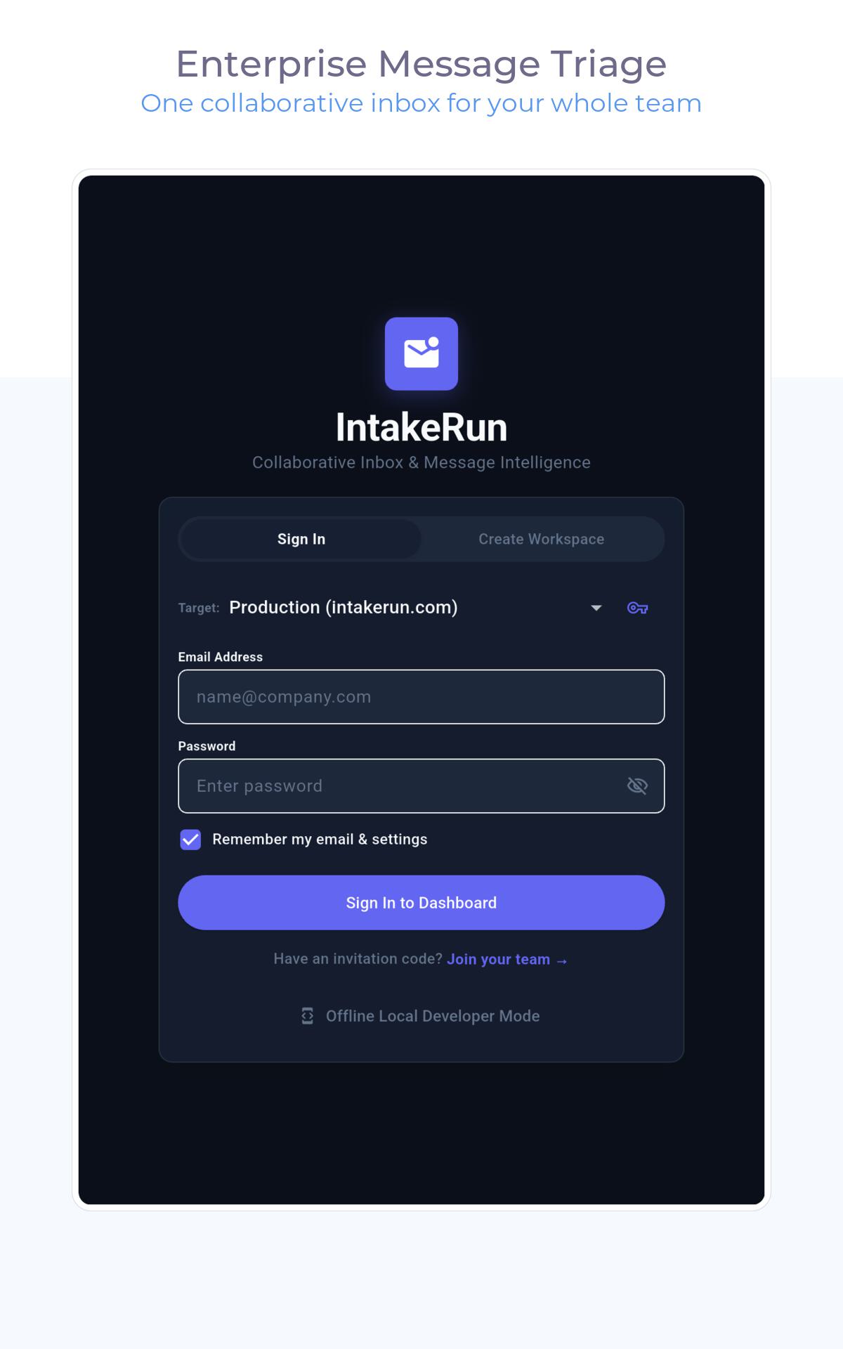 Login Screen