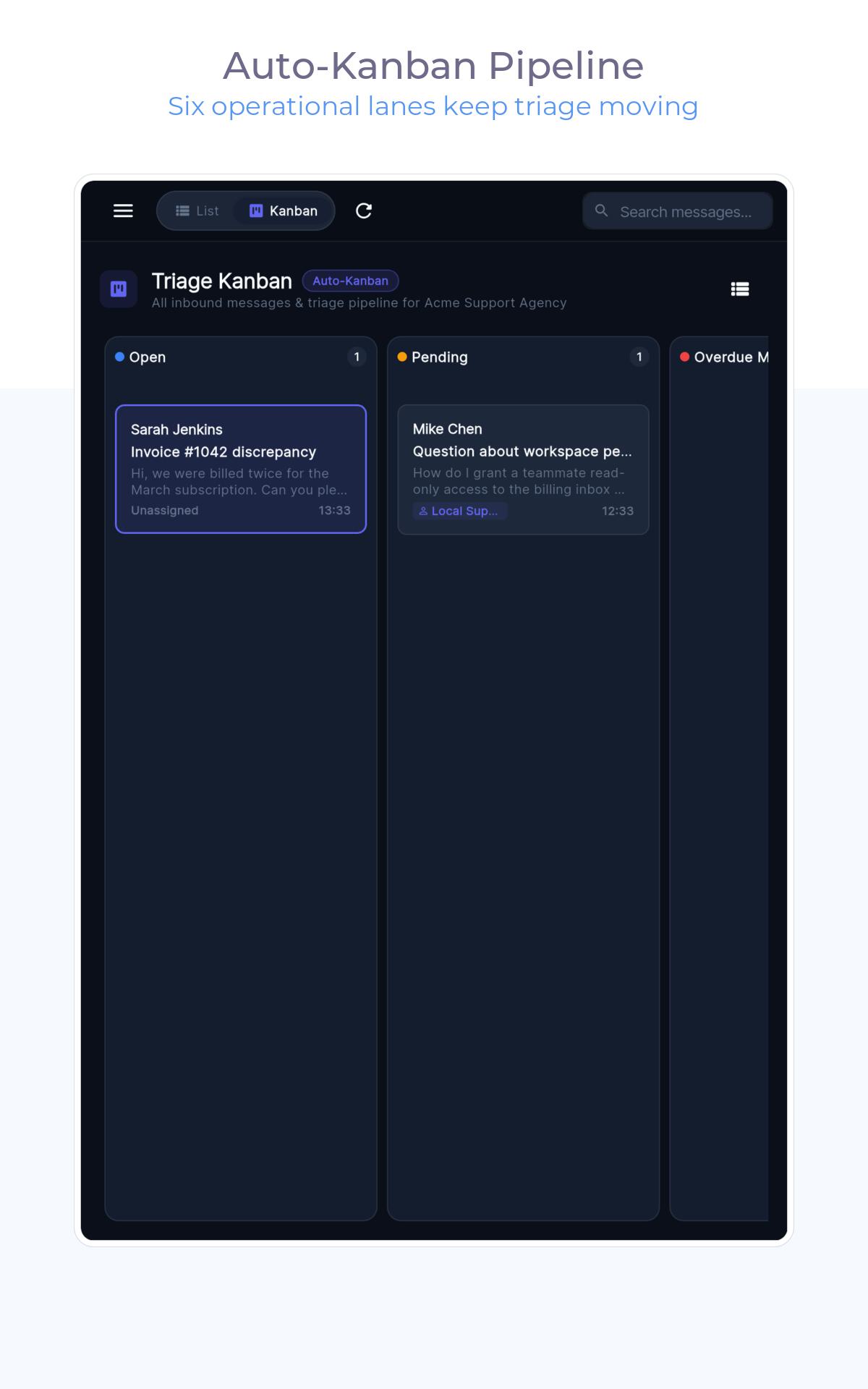Triage Kanban
