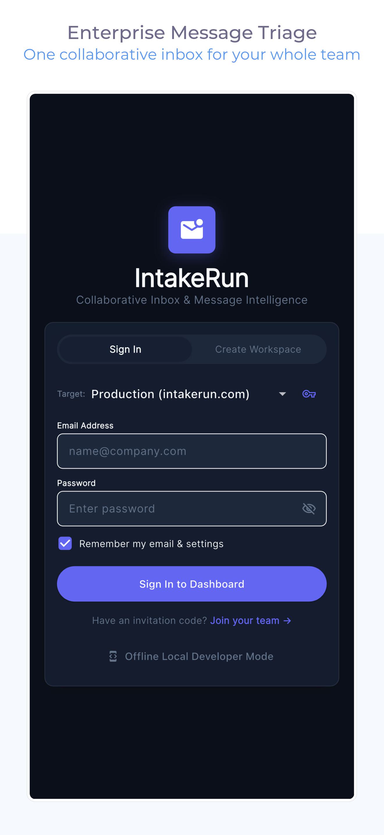 Login Screen