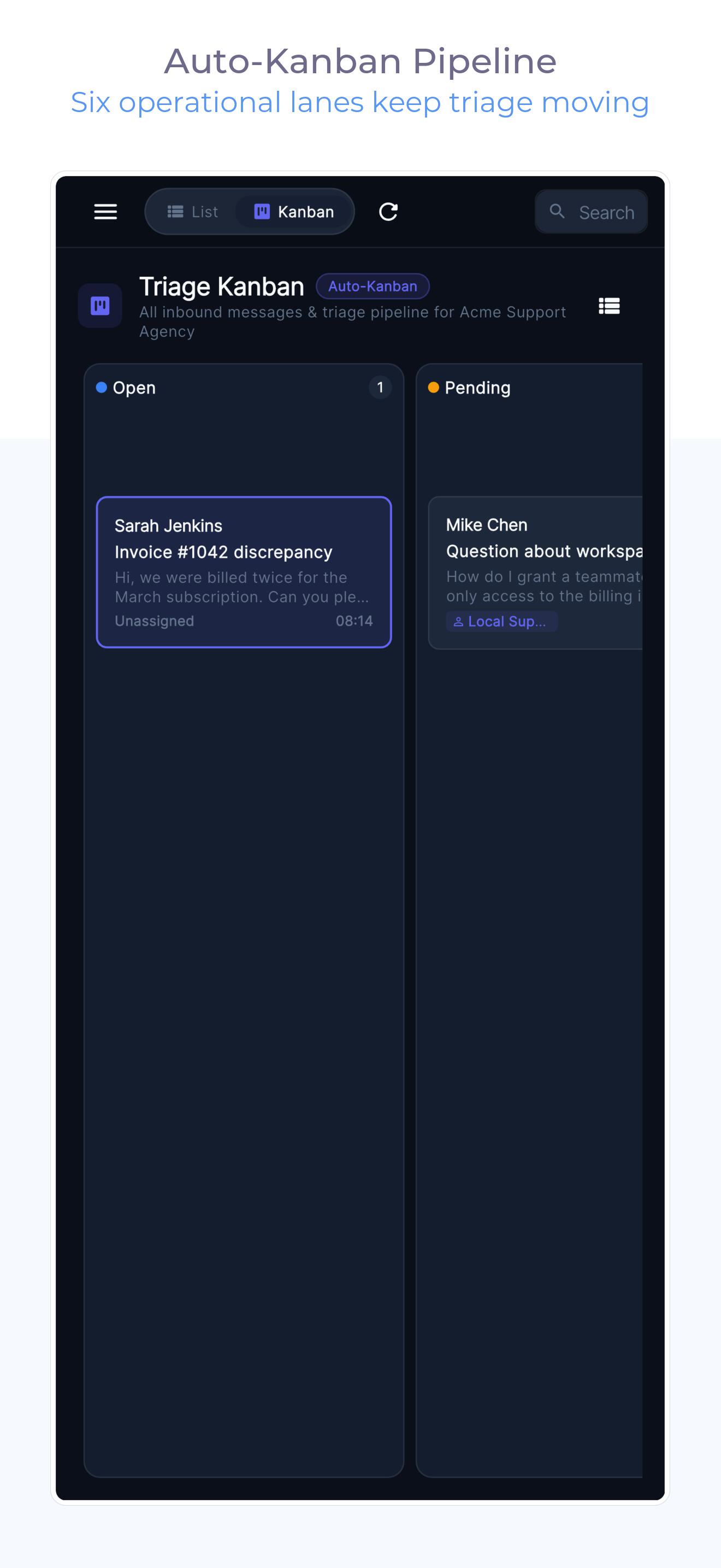 Triage Kanban